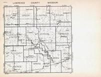 Lawrence County, Red Oak, Green, Lincoln, Ozark, Vineyard, Mt. Vernon, Turnback, Pierce, Missouri State Atlas 1940c